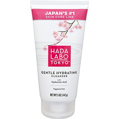Hada Labo Tokyo Gentle Hydrating Facial Wash Cleanser 5 Ounce with Hyaluronic Acid