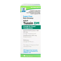 Quality Choice Tussin DM, Expectorant & Cough Suppressant, Non-Drowsy, Sugar Free, 4 fl oz