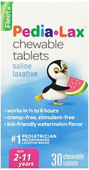 Fleet Pedia-Lax Chewable Tablets Watermelon Flavor 30 Tablets Each