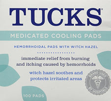 Tucks Medicated Cooling Pads 100 Each