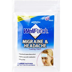 Well Patch Cooling Headache Pads Migraine 4 in A box Lasts up to 8 hours
