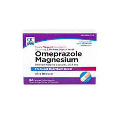 Quality Choice Omeprazole Delayed Release Acid Reducer 20mg 42 Tabs Each