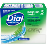 Dial Completee Mountain Fresh Antibacterial Soap 4oz. Bars, 3 Count