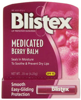 Blistex Medicated Berry Balm SPF 15 0.15 Ounce Each