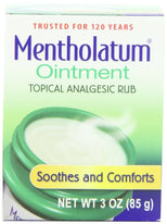 Mentholatum Original Topical Analgesic Ointment Aromatic Vapor Rub 3 Ounce