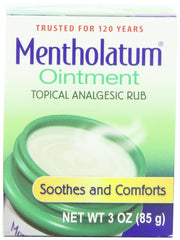 Mentholatum Original Topical Analgesic Ointment Aromatic Vapor Rub 3 Ounce