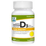 Quality Choice 250mcg Vitamin D3 Bone Support Tablets, 60 Count - Pack of 1
