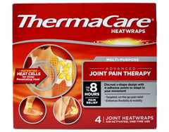 ThermaCare Heatwraps Advanced Joint Pain Therapy Up to 8 Hours 4 Wraps Each