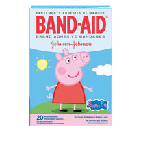 Band-aid Brand Adhesive Bandages Peppa Pig 20 Count Each