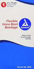 Dynarex Unna Boot Flexible Non-Sterile Bandage 4 Inches x 10 Yards Each