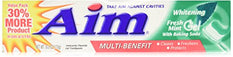 AIM Toothpaste Gel Whitening Mint 6 Ounce Each