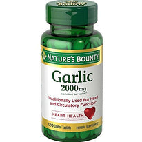 Nature's Bounty Garlic 2000 Mg  120 Odorless Tablets Each