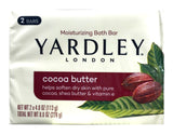 Yardley London Moisturizing Soap Cocoa Butter 2 x 4oz Bars