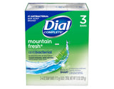 Dial Completee Mountain Fresh Antibacterial Soap 4oz. Bars, 3 Count