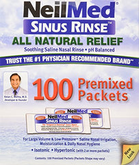 NeilMed Sinus Rinse Premixed Refill Packets 100 Each