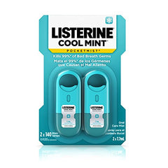 Listerine Pocket Mist Cool Mint 7.7ml 2 Count Each