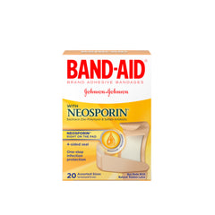 BAND AID Plus Neosporin Bandages Assorted Sizes 20 Each