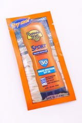Banana Boat Sport Sunscreen, SPF 30 Protection lotion, Travel Packet 0.4 oz set of 12 Packets