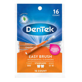Dentek Easy Brush Interdental Tooth and Gum Cleaners, 16 Standard Sized Fresh Mint Picks Each