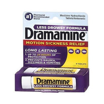 Dramamine Motion Sickness Relief Less Drowsey Formula, 8 Count