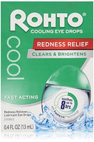 Rohto Lubricant Eye Drops Redness Relief Cooling 0.4 Ounce Each