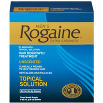 Men's Rogaine Extra Strength Hair Regrowth Treatment Unscented 3 Month
