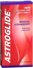 Astroglide Strawberry Flavored Water Based Personal Sex Lubricant 2.5 Ounce