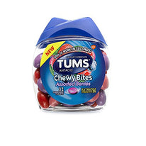 Tums Antacid Chewy Bites Asst Berry Chewable Tablets 32 Count Each