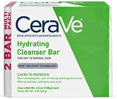 CeraVe Hydrating Cleansing Bar Soap 2-pack (4.5 Ounce each)