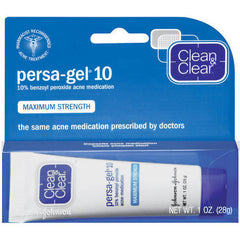 Clean & Clear, Persa-Gel 10 Acne Medication Treatments, Maximum Strength 0.1 Ounce