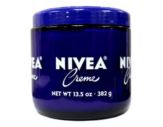 Nivea Crème for Face, Hands and Body Glass Jar Net Wt 13.5 ounce 382 grams