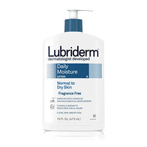Lubriderm Daily Moisture Lotion Fragrance Free 16 Ounce Each