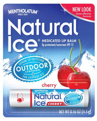 Mentholatum Natural Ice Medicated Lip Protectant Sunscreen SPF 15 Cherry Balm