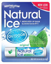 Mentholatum Natural Ice Medicated Original SPF 15 Lip Protectant Balm