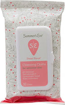 Summer's Eve Feminine Cleansing Cloths Sensitive Skin Sheer Floral 32