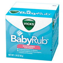 Vicks Babyrub Soothing Ointment soothing comfort for babies 1.76 Ounce