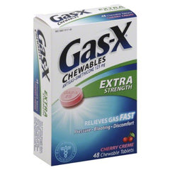 Gas-X Chewables Extra Strength Cherry Creme 48 Tablets