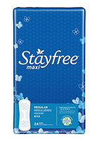 Stayfree Maxi Pads Regular Dry Up To 8 Hours Thermo Control 24 Each