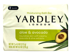 Yardley London Moisturizing Soap Aloe & Avocado 2 x 4oz Bars