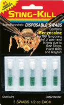 Sting Kill Anesthetic Disposable Swabs 5 Count