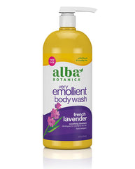 Alba Botanica Very Emollient  French Lavender Body Wash, 32 Fl. Oz.