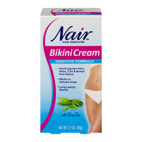 Nair Hair Remover Bikini Cream With Green Tea Sensitive Formula 1.70 Ounce Each