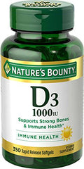 Nature's Bounty Vitamin D3 1000 IU Softgels  350 Each