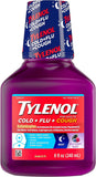 Tylenol Cold Flu & Cough Acetaminophen Wild Berry Burst, 8 Fl. Oz.