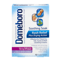 Domeboro Soothing Soak Rash Relief Astringent, 12 Powder Packets Per Box
