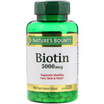 Natures Bounty Super Potency Biotin 5000 mcg 150 Each