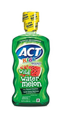 ACT Kids Anticavity Fluoride Mouthwash Rinse Wild Watermelon 16.9 Ounces