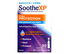 Bausch & Lomb Soothe XP Lubricant Eye Drops, 30 Single-Uses Each - Pack of 1