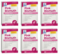 Quality Choice Pink-Bismuth Chewable Tablets 30 Tablets Each