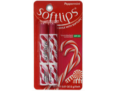 Softlips Peppermint lip protectant sunscreen SPF 20 2 sticks 0.07 oz Each